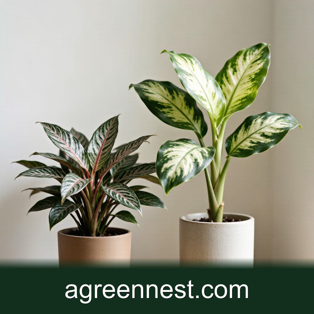 Low-Light Indoor Plants — Aglaonema vs Dieffenbachia: Spot the Difference