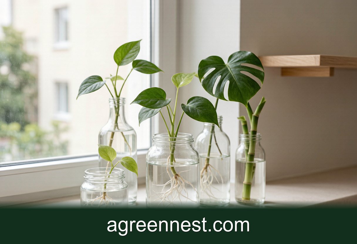 Hydroponic Growing — 11 Houseplants That Live in Water Permanently (No Soil)
