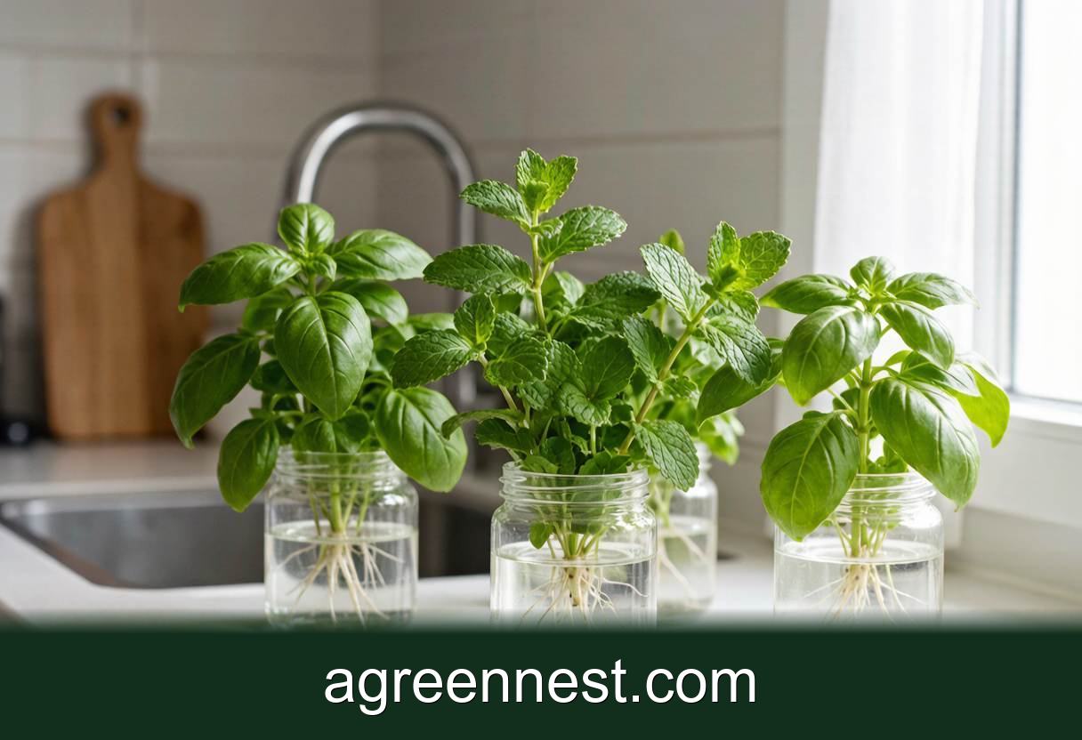 Hydroponic Herbs on Your Kitchen Windowsill