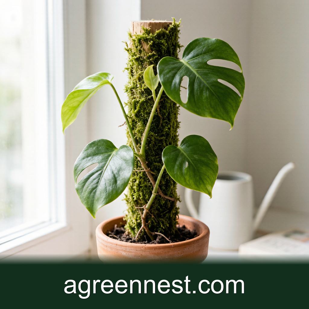 DIY Plant Projects — Make a Moss Pole for Climbing Plants